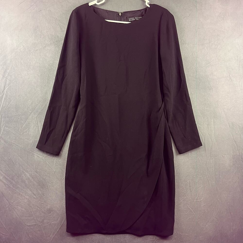 Linda Allard Ellen Tracy Womens Sz 4 Dress Goth Mid Length Wednesday Fairy Layer